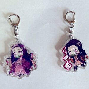 Nezuko Kamado Demon Slayer Anime Keychains.
